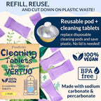 Nespresso Compatible Vertuo Cleaning & Descaling Kit – 1 Year Supply. Includes 4 Descaling Powder Solution, 12 Cleaning Tablets, 1 Reusable Pod, Eco-Friendly Vertuoline Maintenance Kit