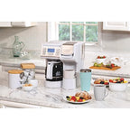 Hamilton Beach FlexBrew Trio 2-Way Coffee Maker, Compatible with K-Cup Pods or Grounds, Combo, Single Serve & Full 12 Cup Coffee Pot, White, Fast Brewing, Removeable Reservoir
