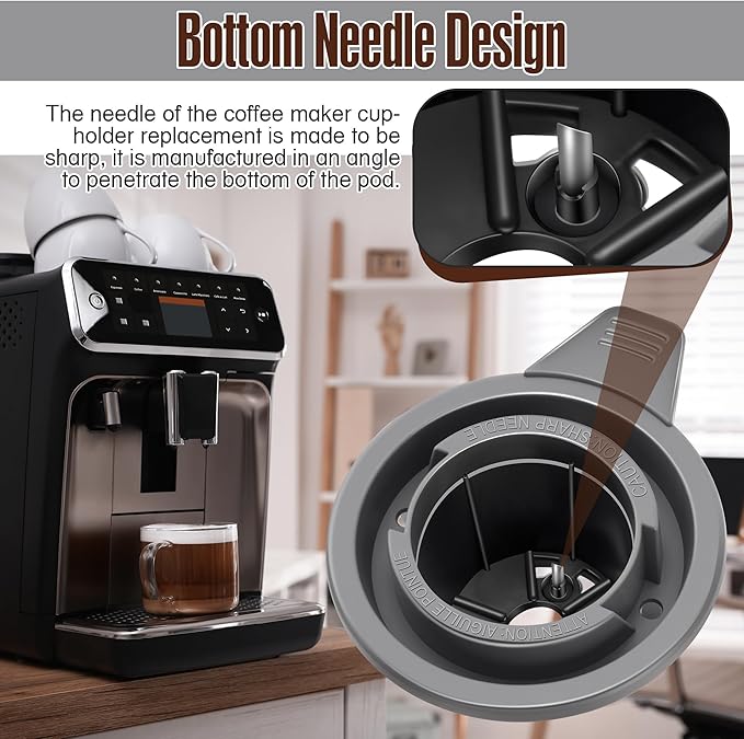 1 Pack Bottom Needle Cup Holder Replacement Compatible with Hamilton Beach FlexBrew 49900 49902 49904 49930 49934 49940 49945 49947 49950 49954 49957 49958 49966 49968 49974 49976 49979
