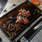 Razor Griddle 25 Inch Outdoor 2 Burner Portable LP Propane Gas Grill Griddle with 318 Square Inches and Top Cover Lid for BBQ Cooking, Black