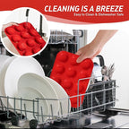 2 Pack 12 Cups Silicone Muffin Pan with Metal Reinforced Frame Regular Size Silicone Molds Cupcake Cake Baking Pans Cookie Baking Chocoflan Cupcake Mold Muffin Tray Dishwasher Safe BPA Free