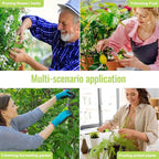 BEoffer 4 Pack Pruning Shears, 6.5 Inch Garden Scissors Gardening Hand Pruning Snips with Straight Stainless Steel Precision Blades for Gardening Flower Plant Precise Trimming and Pruning Maintenance