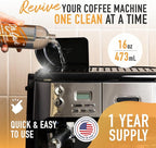 Oh Yuk Coffee Machine Descaler - Cleaning and Descaling Solution Universally Compatible for All Brands and Machine Types: Breville, Delonghi, Nespresso, Keurig - 16 oz (1)