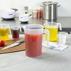 Restaurantware Measuring Cup, 4 Quarts Pack of 1 Conical Spout Liquid Scaling Vessel Embossed Ml and Oz Graduations, Clear Plastic Measuring Cup with Handle, For Cooking Baking For Oil Flour