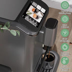 Fully Automatic Espresso Machine with Milk Frother Model with Automatic Milk Foam & TFT Display, Built-In Grinder, Ideal for Home & Office Use