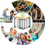 32 oz Glass Water Bottle with Straw - Motivational Time Marker & Silicone Sleeve - Reusable Tumbler Includes 2 Bamboo Lids & Fruit Infuser - 1 Pack