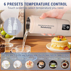 Travel Electric Kettle, Balabulala Portable Water Boiler with 6 Variable Presets,Small Electric Kettle with Keep Warm Temperature Controls & Boil Dry Protection, 17oz