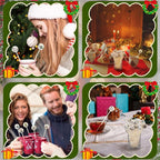 Meanplan 60pcs Christmas Swizzle Sticks Christmas Cocktail Stirrers Plastic Stir Sticks Xmas Santa Claus Snowman Decorations for Birthday Party Coffee Shop Supplies Favors Gifts(Reindeer)