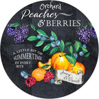 Andreas Silicone JO-GGPB Non-Slip 6.25" Jar Opener, Easy Lid Opener, Made with Silicone and Fabric, Dishwasher Safe, Garlic Peeler, Peaches & Berries, 6.25 inch