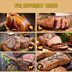 Turkey Baster, Stainless Steel Baster for Cooking with Marinade Injectors Syringe, Basting Brush, Thick Cleaning Brush & Thin Cleaning Brush