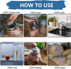 Stainless Steel Ham Maker Meat Press Cooker for Making Healthy Homemade Deli Meat with Thermometer - Kitchen Bacon Pressure Cookers Boiler Pot Pan Stove