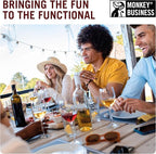 Monkey Business Howdy - 3 Sets of 2-Pack Wine Stoppers (Total 6) Cowboy Hat Wine Stoppers – Fun Silicone Bottle Stoppers Keep Wine Fresh – Novelty Kitchen Gadgets & Cute Wine Accessories