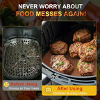 2 Pack Oven Liners for Bottom of Oven, 17"x25" Heavy Duty Non-Stick Oven Liner Mat, Reusable Heat Resistant Grill & Baking Mat, BPA/PFOA Free Roaster Liners, Fits Electric, Gas, Toaster Ovens (Black)