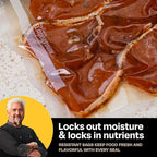 Guy Fieri's Flavortown 11” x 16’ Vacuum Seal Bag - 2-Pack BPA-Free Food Storage Bags, Freezer Safe, Locks in Flavor & Freshness, Reduces Waste, Ideal Kitchen Plastic Bags for Sealing & Preserving