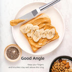 Offset Spatulas Cake Icing Knife 6 8 10 Inch with 3 Metal Hook Angled Cake Frosting Decorating Spatula Set of 3