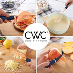 COOK WITH COLOR Kitchen Gadget Set Copper Plated Stainless Steel Utensils with Soft Touch Handles, Copper Navy, 10 Pieces