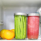 Mason Jars Wide Mouth 24oz, 6 pack Glass Pickle Canning Jars Food Storage With Airtight Mason Jar lids and Bands for Canning, Preserving, Fermenting, Pickling, DIY Projects