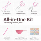 Canning Kit, Canning Supplies Starter Kit, Stainless Steel Canning Set Tools for Beginners, Canning Utensils & Essential for Water Bath & Pressure Canner, Canning Accessories for Pot