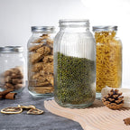 WELLIFE 64 OZ Mason Jars, 6 Pack Wide Mouth Mason Jars for Pickling, Canning, Fermenting and Food Storage, Microwave & Dishwasher Safe