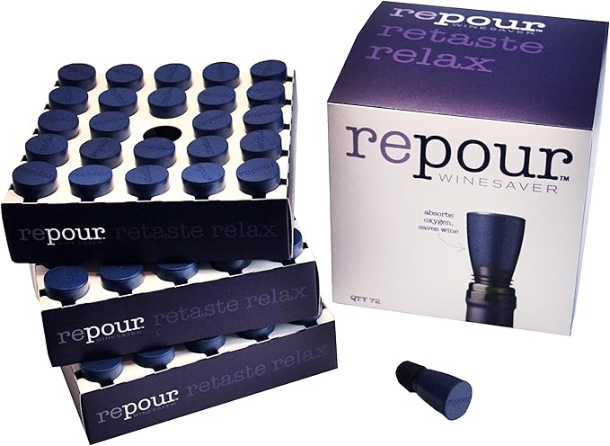 Wine Saver and Stopper - Removes Oxygen, Preserving and Keeping Wine As Fresh As The Day The Bottle Was Opened (72-Pack)