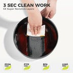 HONGBAKE 9-Piece Baking Pans Set Nonstick, Stackable Non Toxic Bakeware Sets with Diamond Texture, Oven Pan Set for Cooking, Includes Cookie Sheet with Rack, Cake Pan, Roasting Pan, Muffin Tin, Gray