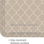 GelPro Anti-Fatigue Designer Comfort Kitchen Floor Mat, 20x48, Trellis Khaki Stain Resistant Surface with 3/4” Thick Ergo-Foam Core for Health and Wellness