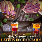 4 Pcs Bar Spoon Cocktail Mixing Spoon Set – 12" Stainless Steel with Twisted Spiral Handle Stirring Spoons, Good for Cocktails, Iced Tea, & Drink Mixing Lovers | Caviar Spoons