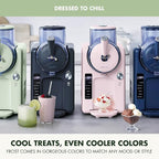 GreenPan Frost Ice Cream Machine & Frozen Drink Maker, Soft Serve, Slushie, Sorbet, Milkshakes & Cocktails, No Freezer Needed, 7 Textures, Quiet & Rapid, Easy Clean, Family Size, Pistachio Sage