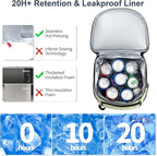 Backpack Cooler Insulated Leak Proof 33/49 Cans, 2 Insulated Compartments Thermal Bag, Portable Lightweight Beach Travel Camping Lunch Backpack for Men and Women