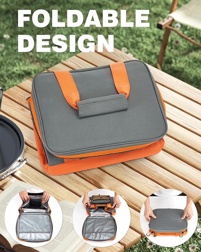 Soft Cooler Bag Insulated 20L/33L, 27/50 Cans Collapsible Camping Coolers 4-Layer Leakproof Portable Ice Chests for Beach, Travel, Picnic, Grocery, Kayaking