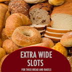 Rae Dunn Retro Rounded Bread Toaster, 2 Slice Stainless Steel Toaster with Removable Crumb Tray, Wide Slot with 6 Browning Levels, Bagel, Defrost and Cancel Options, Navy