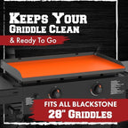 KITCHEN PERFECTION 28" Premium Silicone Griddle Cover Mat for Blackstone Griddle 28 Inch - Hermetic Protection from Rust & Debris All Year, Fits All Blackstone 28 Inch Models - Food Grade Silicone