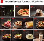 TOSHIBA Small Microwave Oven with 11 Power Levels, Sound On/Off & Eco Mode, Cu Ft, 700W, Black, MM-EM07PA(BK), ChefDefrost-0.7 Cu.Ft