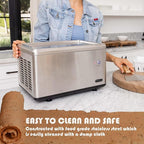 Whynter ICR-300SS 0.5-Quart Stainless Steel Rolled Ice Cream Maker With Compressor