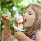 Nostalgia Electric Ice Cream Maker – Parlor Style, Old Fashioned Soft Serve Ice Cream Machine Makes Frozen Yogurt or Gelato in Minutes - Fun Kitchen Appliance – White - 4 Quart