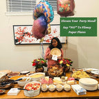 Dtocs Palm Leaf Plates 10 Inch Round (50) | Bamboo Plates Disposable Like Compostable Dinnerware Set for Party, Dinner, Serving Platters, Charcuterie Boards | Alternate to Plastic, Wood, Paper Plate