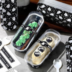 Tioncy 50 Pcs Halloween Mini Black Pink Loaf Pans with Lids Spoons Sticker Star Ghost 6.8oz Disposable Rectangle Aluminum Foil Baking Pans Muffin Cupcake Cups for Picnics Birthday Halloween Party