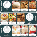 Kitchen in the Box Stand Mixer, 3.5 QT Small Kitchen Electric Stand Mixers, 10-Speed Portable Lightweight Dough Mixer for Daily Use with Egg Whisk, Dough Hook, Beater (Dark Green)