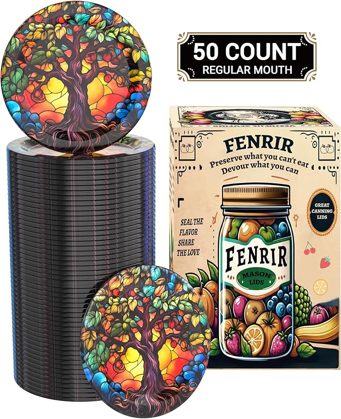 50Pcs Canning Lids Regular Mouth, Superb Canning Lids Not Easy to Rust Excellent Air Tightness, Thick Mason Jar Lids Prevent Warping - Food Grade Material (Red)