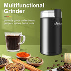 Wancle Electric Coffee Grinder, Spice Grinder, One Touch Coffee Mill for Beans, Spices and More, with Clean Brush Black