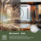 5.5" Aluminum Foil Pans with Integrated Handles and Snap-On Lids (10 pcs) | 2X Thickness Heavy-Duty Reusable Foil for Baking and Cooking