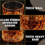 Yaomiao 24 Pcs Old Fashioned Whiskey Glasses Bulk 10 Oz Bourbon Glass Cocktail Rocks Glasses for Whiskey Bourbon Liquor and Cocktail Drinks Gift