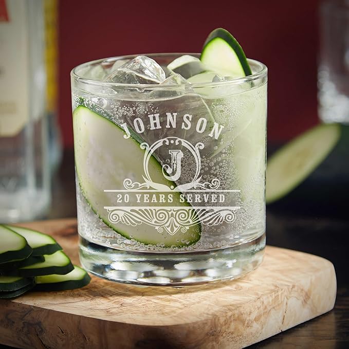 Custom Gin and Tonic Glasses Personalized Cocktail Glass