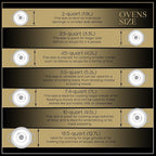 Signature Enameled Cast Iron Dutch Oven, Non-Stick Serving Pot with Tight Fitting Lid for Perfect Roasting, Baking, Sauteing, and Bread Making | 13.5Q (12.7L) - White