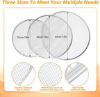 3 Pcs Pizza Screen 10 Inch 12 Inch 13 Inch Aluminum Alloy Seamless Pizza Pan Non Stick Mesh Pizza Tray for Oven BBQ Kitchen Restaurant Cookware Baking Tool