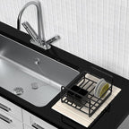 Stone Drying Mat for Kitchen Counter W/ Tote Bag, Large Stone Dish Drying Mat Foldable, Absorbent Diatomaceous Quick Dry Stone Mat Kitchen Dishes Bottles Cups Bathroom Any Countertop 23" x 15.3"