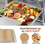 Air Fryer Liners Compatible with Breville BOV900BSS the Smart Oven Air Fryer Pro, 100 PCS Unbleached Parchment Paper Disposable with 4 PCS AirFryer Oven Liners Accessories for Breville Toaster Oven