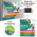 Air Fryer Cheat Sheet Magnets Cooking Guide Booklet - Air Fryer Cookbooks - Air Fryer Liners - Air Fryers Kitchen Gifts Gadgets 2025 - Air Fryer Accessories - Air Fryer Cooking Guide