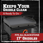 Kitchen perfection 17" Premium Silicone Griddle Cover Mat for Blackstone Griddle 17 Inch - Hermetic Protection from Rust & Debris All Year, Fits All Blackstone 17 Inch Models - Food Grade Silicone