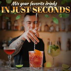 4 Pcs Bar Spoon Cocktail Mixing Spoon – 12'' Long Stainless Steel Cocktail Stirrers with Polished Surface, Easy to Clean – Great for Professional and Home Use, Practical Gift for Drink Mixing Lovers